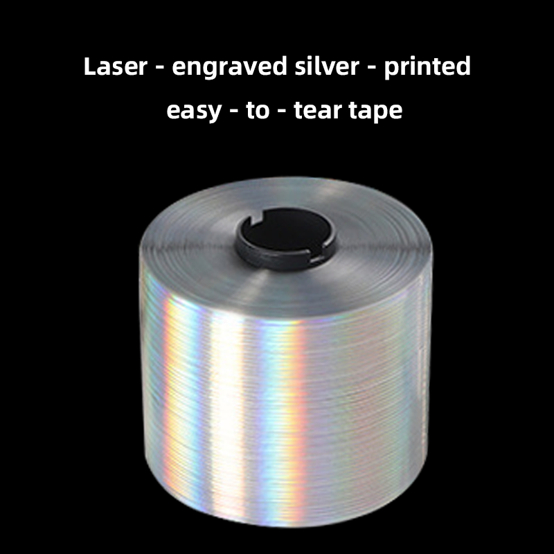 Laser - printed - silver easy - tear tape
