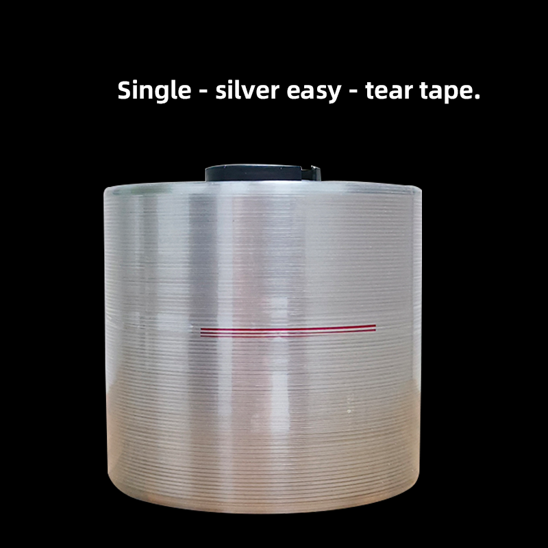 Single - silver easy - tear tape.